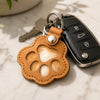 Personalized Photo Leather Pet Hair Keychain - Sympathy Gift For Pet Lovers - Always In My Heart
