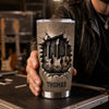 Personalized Tumbler - Gift For Guitar Lovers - Music On, World Off