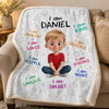 Personalized Blanket - Back To School Gift For Kid - I am Powerful