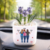 Personalized Glass Everlasting Tulips – Gift For Sister, Bestie, Best Friend - Always Laughing At You