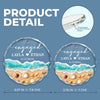 Personalized Glass Ornament – Christmas, Anniversary Gift For Couple – Eternal Love, Deep As Sea