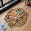 Personalized Shaped Doormat – Poolside, Summer Gift For Couple, Family – Chasing Pool Days Together
