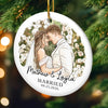 Personalized Photo Ceramic Ornament – First Christmas, Anniversary Gift For Couple – The Best Roll Of My Life