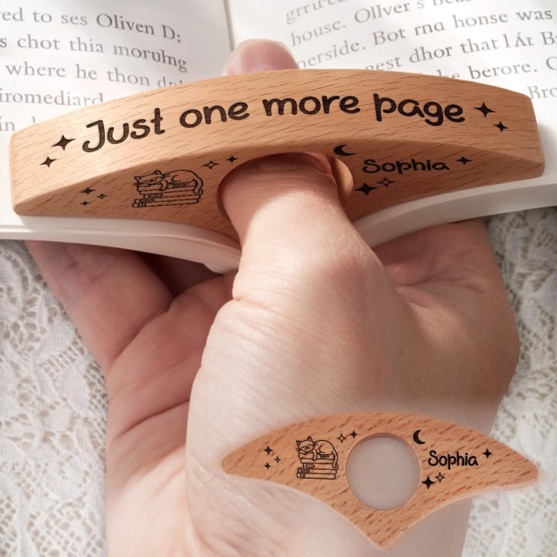 Personalized Book Page Holder - Gift For Book Lovers - Dreams Begin Between The Pages