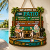 Personalized Wood Sign - Poolside, Summer Gift for Couple - Backyard Happy Hour