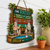 Personalized Wood Sign - Poolside, Summer Gift for Couple - Backyard Happy Hour