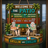 Personalized Wood Sign - Poolside, Summer Gift for Couple - Backyard Happy Hour