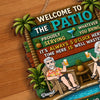 Personalized Wood Sign - Poolside, Summer Gift for Couple - Backyard Happy Hour
