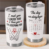 Personalized 3D Inflated Effect Printed Tumbler - Anniversary Gift For Couple - I Love You I'm Keeping You