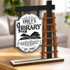 Personalized 2-Layered Wooden Plaque - Gift For Book Lovers - Find Yourself Between The Books