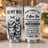 Personalized Tumbler - Anniversary Gift For Wife, Husband, Couple - Never Forget That I Love You