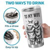 Personalized Tumbler - Anniversary Gift For Wife, Husband, Couple - Never Forget That I Love You
