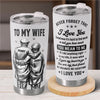 Personalized Tumbler - Anniversary Gift For Wife, Husband, Couple - Never Forget That I Love You