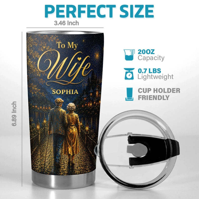 Personalized Tumbler - Anniversary Gift For Wife, Husband, Couple - Be Your Last