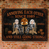 Personalized Home Decor Metal Sign - Halloween Anniversary Gift For Couple - Every Year Tells A Story