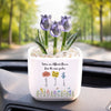 Personalized Glass Everlasting Tulips – Gift For Sister, Bestie, Best Friend - Lucky to Have You