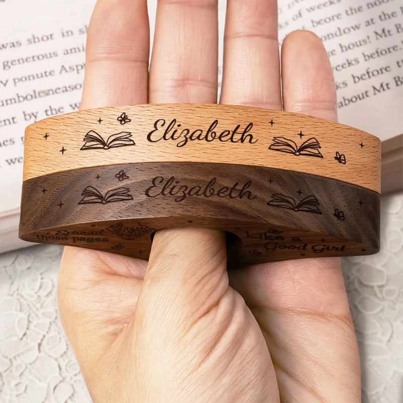 Personalized Book Page Holder - Gift For Book Lovers - Romance Readers Never Rest