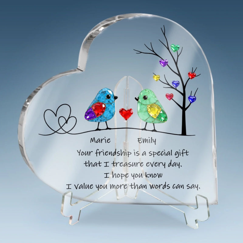 Personalized Acrylic Plaque - Birthday Gift For Sister, Bestie, Best Friend - Gracefully Becoming Sisters