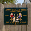 Personalized Home Decor Metal Sign – Anniversary Gift For Couple, Pet Lovers – Always On My Team