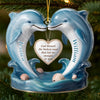 Personalized Acrylic Ornament – Christmas, Anniversary Gift For Couple – Love Led Me Straight To You
