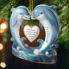 Personalized Acrylic Ornament – Christmas, Anniversary Gift For Couple – Love Led Me Straight To You