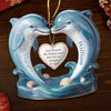 Personalized Acrylic Ornament – Christmas, Anniversary Gift For Couple – Love Led Me Straight To You