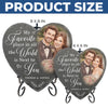 Personalized Photo Heart Shaped Stone With Stand – Anniversary Gift For Couple – Always Next To You