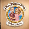 Personalized Photo Cruise Ship Door Magnet – Summer, Anniversary Gift For Couple – Finding Our Happy Place Onboard