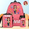 Personalized Photo Kids Backpack, Water Bottle, Lunch Bag  – Back To School Gifts For Kids –  Hydrate For Learning And Play