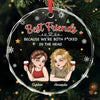 Personalized Glass Ornament - Christmas Gift For Sister, Bestie, Best Friend - Forever Better Together