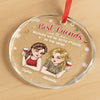 Personalized Glass Ornament - Christmas Gift For Sister, Bestie, Best Friend - Forever Better Together