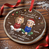 Personalized Glass Ornament - Christmas Gift For Sister, Bestie, Best Friend - Besties Making Magic This Noel