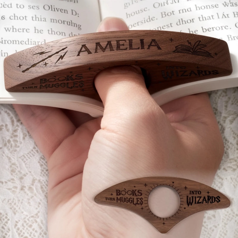 Personalized Book Page Holder - Gift For Book Lovers - My Patronus Is A Bookworm