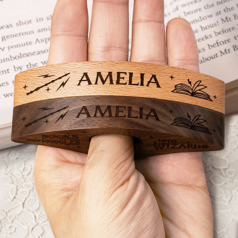 Personalized Book Page Holder - Gift For Book Lovers - My Patronus Is A Bookworm