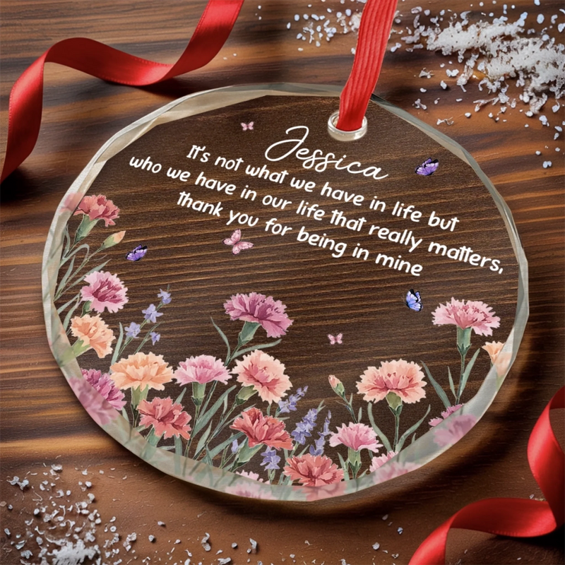 Personalized Glass Ornament - Christmas Gift For Sister, Bestie, Best Friend - Bestie Season Is Every Season