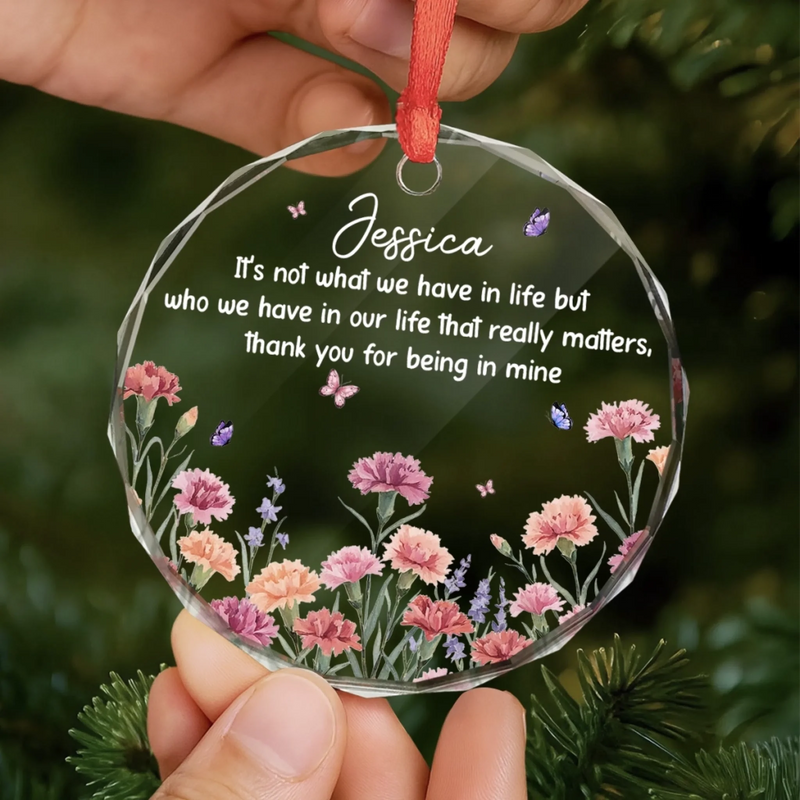 Personalized Glass Ornament - Christmas Gift For Sister, Bestie, Best Friend - Bestie Season Is Every Season