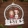 Personalized Acrylic Ornament – Christmas Gift For Sister, Bestie, Best Friend – Congrats On Being My Besties