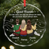 Personalized Glass Ornament - Christmas Gift For Sister, Bestie, Best Friend - Our Story Glitters