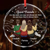Personalized Glass Ornament - Christmas Gift For Sister, Bestie, Best Friend - Our Story Glitters