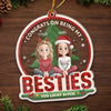 Personalized Acrylic Ornament – Christmas Gift For Sister, Bestie, Best Friend – Congrats On Being My Sisters