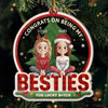 Personalized Acrylic Ornament – Christmas Gift For Sister, Bestie, Best Friend – Congrats On Being My Sisters