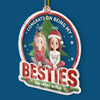 Personalized Acrylic Ornament – Christmas Gift For Sister, Bestie, Best Friend – Congrats On Being My Sisters