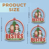 Personalized Acrylic Ornament – Christmas Gift For Sister, Bestie, Best Friend – Congrats On Being My Sisters