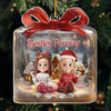Personalized Acrylic Ornament – Christmas Gift For Sister, Bestie, Best Friend – Besties Forever Holiday Cheer
