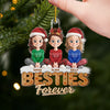 Personalized Acrylic Ornament – Christmas Gift For Sister, Bestie, Best Friend – Soulmates Always