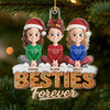 Personalized Acrylic Ornament – Christmas Gift For Sister, Bestie, Best Friend – Soulmates Always