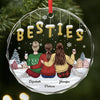 Personalized Glass Ornament - Christmas Gift For Sister, Bestie, Best Friend - Crazy Together Since Day One