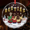 Personalized Glass Ornament - Christmas Gift For Sister, Bestie, Best Friend - Crazy Together Since Day One