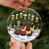 Personalized Glass Ornament - Christmas Gift For Sister, Bestie, Best Friend - Crazy Together Since Day One
