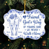 Personalized Acrylic Ornament – Christmas Gift For Sister, Bestie, Best Friend – Growing Old Side By Side